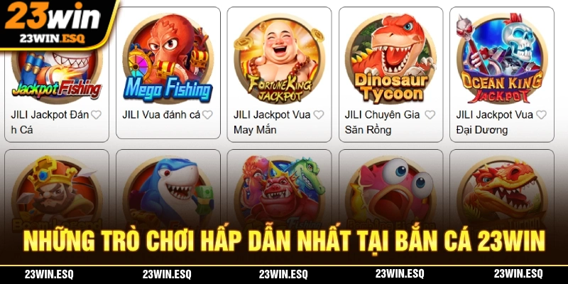 Bắn Cá 23WIN - Trò Chơi Trực Tuyến Đáng Trải Nghiệm 2025 2 Những trò chơi bắn cá 23WIN hấp dẫn nhất